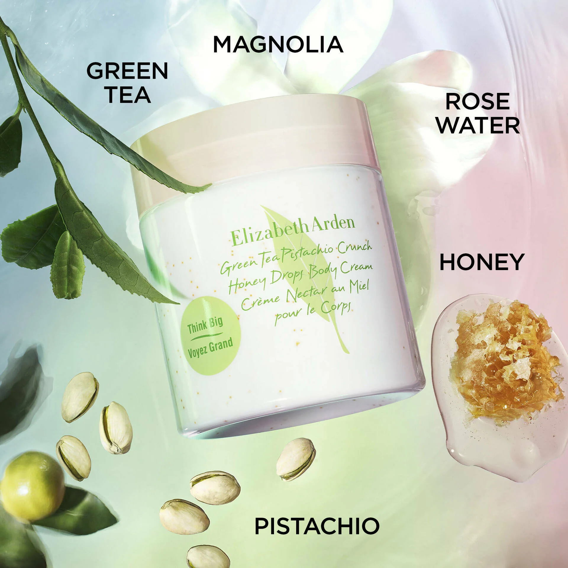 Green Tea Pistachio Crunch Honey Drops Body Cream - Image 5