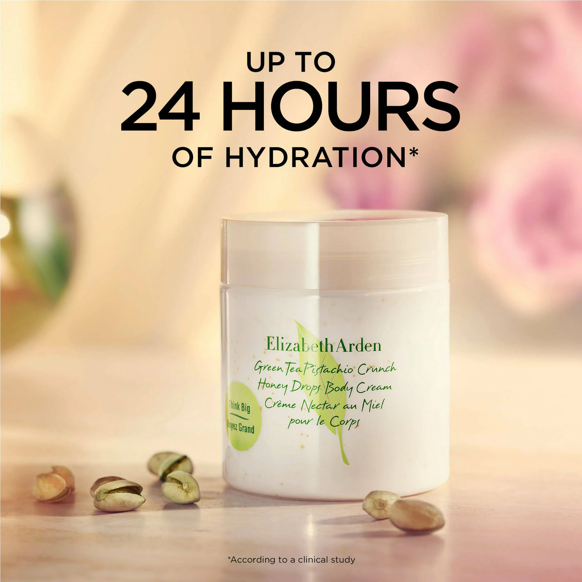 Green Tea Pistachio Crunch Honey Drops Body Cream - Image 3